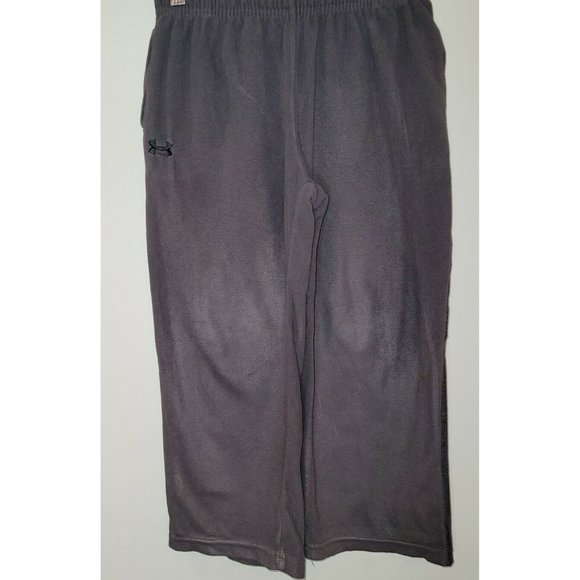 UNDER ARMOUR COLD GEAR Youth LOOSE Fit GRAY WarmUp FLEECE Pants 5-6T SMALL - Picture 1 of 4